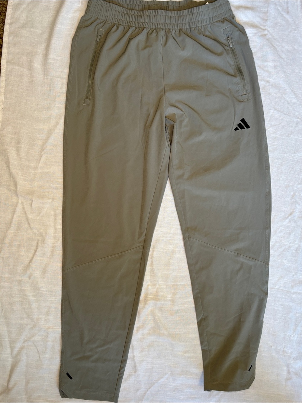 adidas Olive Green Slim Performance wind breaker Joggers